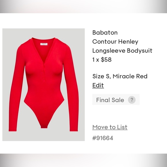 Babaton - Henley Contour Bodysuit - Picture 1 of 1